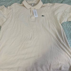 Lacoste 3xl cream color new with tag